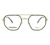 Dsquared2 D2 0111 Men's Glasses, Green, Size 52