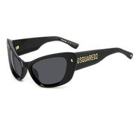 Dsquared2 D2-0118 Woman Sunglasses Black Grey/CAT3 Women