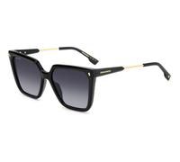 Dsquared2 D2 0135/S 807/9O Woman Sunglasses Acetate Black Grey Squared Shaded