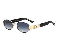 Dsquared2 D2 0155/S 0NZ/08 Man Sunglasses Metal Gold Blue Round Normal Shaded
