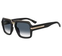 Dsquared2 D2 0159/S 807/9O Man Sunglasses Acetate Black Grey Squared Normal Shaded