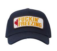 Dsquared2 D2 Fuckin Freezing Blue Baseball Cap Logo Fleece FW2017 Deadstock