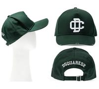 Dsquared2 DC Crest Varsity Logo Baseball Cap Cotton Trucker Hat Blue