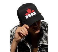 Dsquared2 DSQ2 Baseball Cap Icon Leaf Hat Black