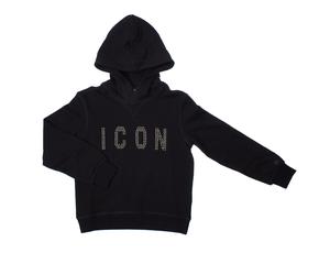 Dsquared2 Girls Relax Icon DQ2030D0-A22DQ Girl's Hoodie - Black - Size 10Y
