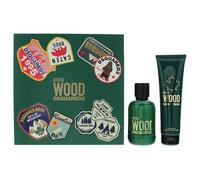 Dsquared2 Green Wood For Men 2 Pc Gift Set 3.4oz EDT Spray, 5.0oz Bath and Shower Gel