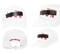 Dsquared2 Hidden Swipe Tape Icon Baseball Cap Hat New