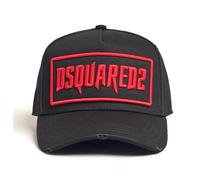 Dsquared2 Horror Limited Baseball Cap Hat Snapback Logo Embroidery Black Canvas