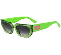 Dsquared2 ICON 0017/S 6FZ/9O Woman Sunglasses Acetate Green Grey Squared Shaded