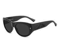 Dsquared2 ICON 0028/S 003/IR Men's Sunglasses Black Size 55