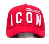 Dsquared2 Icon Baseball Cap White Red New