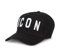 DSQUARED2 | Icon BCM4001 M063 Distressed Bold Logo Baseball Cap - Black/White