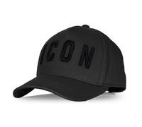 DSQUARED2 | Icon BCM4001 M084 Distressed Bold Logo Baseball Cap - Black/Black