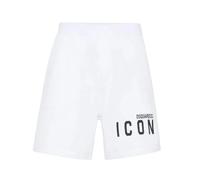 Dsquared2 Icon logo Relaxed White Shorts - M