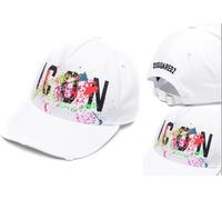 Dsquared2 Icon Splash Paint-Splatter Baseball Cap Hat, Adjustable, Black