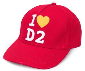 Dsquared2 Iconic I Love D2 Logo Baseball Cap Hat New
