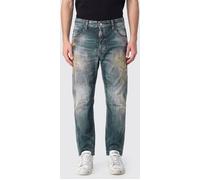 DSQUARED2 Kawaii Straight Fit Jeans in Distressed Denim with a Mid-Rise Waist - Size: 48 - male