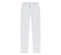 DSQUARED2 label-detail cotton trousers - White 42-44-46-48-50-52-54-56
