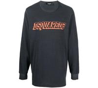 DSQUARED2 logo-print long-sleeve sweatshirt - Grey XS-S-M-L-XL