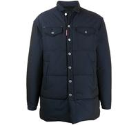 DSQUARED2 logo print padded coat - Blue 46