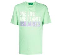 DSQUARED2 logo-print round-neck T-shirt - Green L