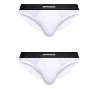 DSQUARED2 logo-waistband briefs (pack of two) - White XXS-XS-S-M-L-XL-XXL-3XL