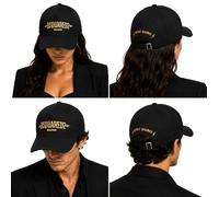 Dsquared2 Macho Alpha Baseball Cap Icon Logo Unisex Black Canvas One Size