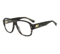 Dsquared2 Man D2 0125 2W8 Optical frames Acetate Gray horn Squared