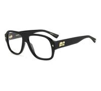 Dsquared2 Man D2 0125 807 Optical frames Acetate Black Squared