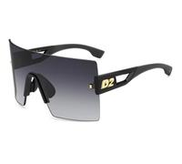 Dsquared2 Man D2 0126/S 807/9O Sunglasses Plastic Black Grey Mask Shaded