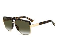 Dsquared2 Man Dsquared2 D2 0084/S 2IK/9K Sunglasses Metal Havana / Gold Brown Squared Shaded
