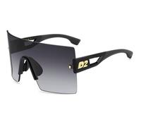 Dsquared2 Man Dsquared2 D2 0126/S 807/9O Sunglasses Plastic Black Grey Mask Shaded