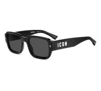 Dsquared2 Man ICON 0009/S 807/IR Sunglasses Plastic Black Grey Geometric
