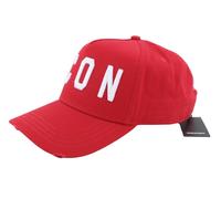 DSQUARED2 Men Cap OS Red Embroidered Logo Baseball Unisex