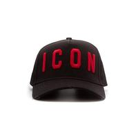 Dsquared2 Men Icon Baseball Cap Nero + Rosso
