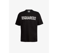 Dsquared2 Mens Black Logo-print Relaxed-fit Cotton-jersey T-shirt S