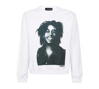DSquared2 Mens Bob Marley Cool Fit Sweatshirt - White - L - White - 100% Cotton
