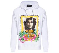 DSquared2 Mens Bob Marley Hoodie - White - White - M - 100% Cotton