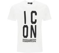Men's Dsquared2 Bold Icon Logo Cool Fit White T-Shirt - Size: Regular/36