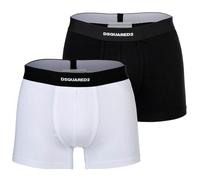 DSQUARED2 Men's Boxers, 2-Pack - Twin Pack Trunk, Cotton Stretch, Log...