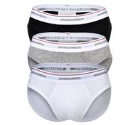 DSQUARED2 Men's Briefs, 3-Pack - Cotton Stretch, Logo Band