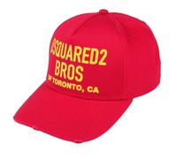 Dsquared2 Mens Bros Of Toronto Baseball Cap Red Hat Cotton - One Size