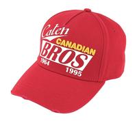 Dsquared2 Mens Caten Canadian Bros Red Cap Cotton - One Size