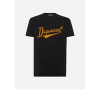 Dsquared2 Men's College Branding Cool Fit Tee Black - Size: 40
