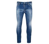 Dsquared2 Mens Cool Guy Cropped Blue Denim Pants Cotton - Size 38 (Waist)