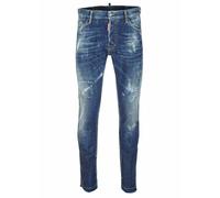 Dsquared2 Mens Cool Guy Jean Blue Frayed Denim Pants Cotton - Size 32 (Waist)