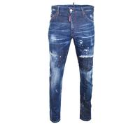 Dsquared2 Mens Cool Guy Jean Kick Ass Blue Denim Pants Cotton - Size 34 (Waist)