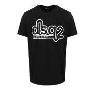 Dsquared2 Mens dsq2 Logo T-Shirt in Black Cotton - Size Medium