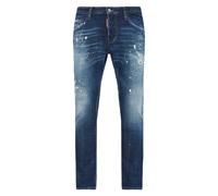 Dsquared2 Mens DSQ2 Patch Ripped Skater Jeans in Blue - Size 28W/32L