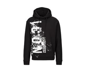 Dsquared2 Mens Hoodie Icon Splash Fit - Black Cotton - Size 2XL